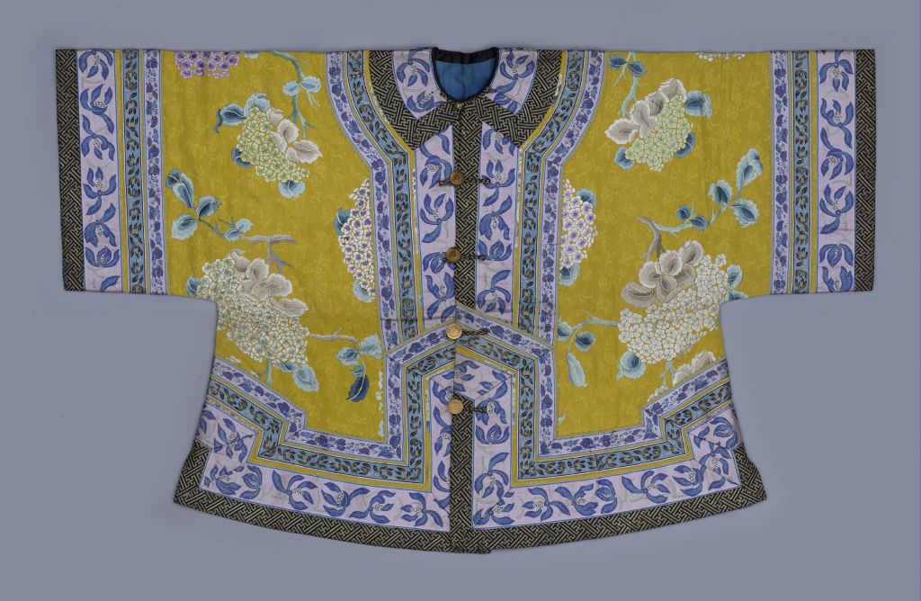 图片[2]-Bright yellow silk embroidered embroidered embroidered embroidered cotton jacket-China Archive